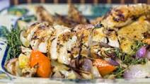 One-Pot Beer Can Chicken with Roasted Vegetables One-Pot Beer Can Chicken with Roasted Vegetables