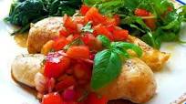 Bruschetta de pollo Bruschetta de pollo