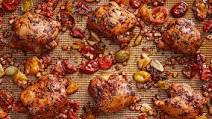 Sheet-Pan Chicken with Jammy Tomatoes and Pancetta Recipe Sheet-Pan Chicken with Jammy Tomatoes and Pancetta Recipe