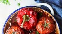 Yemista Greek stuffed peppers and tomatoes Yemista Greek stuffed peppers and tomatoes
