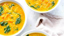 Instant Pot Turmeric Lentil Soup {Vegan} Instant Pot Turmeric Lentil Soup {Vegan}