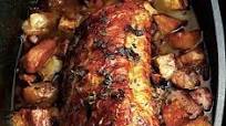 Pot-roast loin of pork with celeriac, shallots & pancetta Pot-roast loin of pork with celeriac, shallots & pancetta