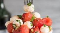 Watermelon and Mozzarella Salad Watermelon and Mozzarella Salad