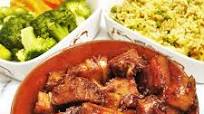 Twice-cooked pork belly with a sticky glaze Twice-cooked pork belly with a sticky glaze