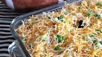 {Not Your Average} Mexican Layered Bean Dip {Not Your Average} Mexican Layered Bean Dip