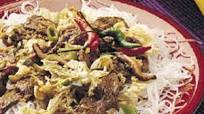 Sichuan Beef with Rice Stick Noodles Sichuan Beef with Rice Stick Noodles