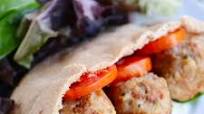 Greek Meatball Stuffed Pitas with Simple Tzatziki Sauce Greek Meatball Stuffed Pitas with Simple Tzatziki Sauce