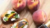Basil and Balsamic Peach Bruschetta Basil and Balsamic Peach Bruschetta
