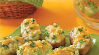 Broccoli-and- Cheese-Stuffed Baked Potatoes Broccoli-and- Cheese-Stuffed Baked Potatoes
