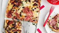 Pizza al trance with stracchino Pizza al trance with stracchino