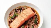 Soba and Salmon Soup Soba and Salmon Soup