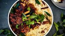 Lamb rib kasoundi curry with ginger, cardamom and coconut pilaf Lamb rib kasoundi curry with ginger, cardamom and coconut pilaf