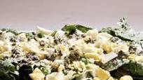 Caesar Salad with Capers, Hard-Boiled Egg, and Onion Caesar Salad with Capers, Hard-Boiled Egg, and Onion