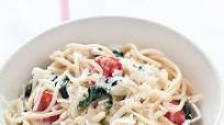 Spaghetti with Spinach, Tomatoes and Goat Cheese Spaghetti with Spinach, Tomatoes and Goat Cheese