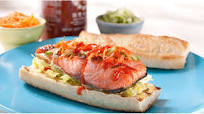 Asian-style Grilled Salmon Sandwiches Asian-style Grilled Salmon Sandwiches