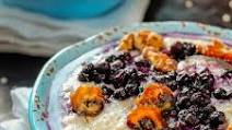 Barley Porridge with Blueberries Barley Porridge with Blueberries
