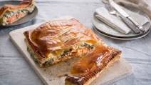 Salmon and spinach en croute Salmon and spinach en croute
