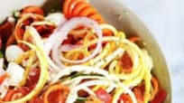 Spiralized Healthy Antipasto Salad Spiralized Healthy Antipasto Salad
