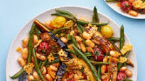 Summer Vegetable Cassoulet With Crispy Gruyère Summer Vegetable Cassoulet With Crispy Gruyère