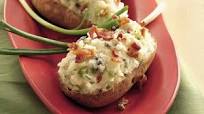 Gorgonzola Twice-Baked Potatoes with Bacon Gorgonzola Twice-Baked Potatoes with Bacon