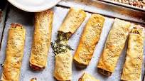 Spanakopita spring rolls Spanakopita spring rolls