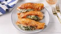 Creamed Spinach–Stuffed Salmon Creamed Spinach–Stuffed Salmon