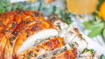 Mushroom Spinach Stuffed Turkey Breast Mushroom Spinach Stuffed Turkey Breast