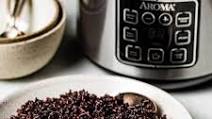 Black Rice in Rice Cooker Black Rice in Rice Cooker