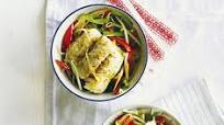 Citrus & ginger steamed fish with stir-fry veg Citrus & ginger steamed fish with stir-fry veg