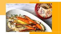 Roasted Carrots on Pine Nut Hummus Roasted Carrots on Pine Nut Hummus