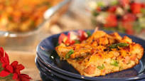 Ham Strata with Greek Salad Ham Strata with Greek Salad