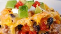 Easy Beef Nacho Casserole Easy Beef Nacho Casserole