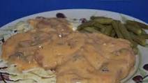 Golden Pork loin chop Stroganoff Golden Pork loin chop Stroganoff