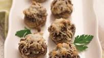 Onion & Beef Stuffed Mushrooms Recipe Onion & Beef Stuffed Mushrooms Recipe