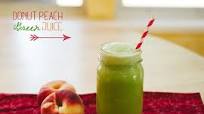 Donut Peach Green Juice Donut Peach Green Juice