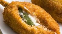 Chiles jalapeños rellenos con queso Chiles jalapeños rellenos con queso