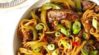 Beef Stir Fry with Noodles and Sticky Sauce Beef Stir Fry with Noodles and Sticky Sauce