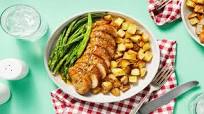 Honey-Glazed Pork Tenderloin with Roasted Potatoes and Green Beans Honey-Glazed Pork Tenderloin with Roasted Potatoes and Green Beans