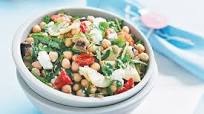 Chickpea, marinated vegetable and feta salad Chickpea, marinated vegetable and feta salad