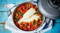 Pollack, chorizo and chickpea stew Pollack, chorizo and chickpea stew