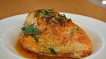 Crispy Skinned Chicken Breast with Herb Sauce Crispy Skinned Chicken Breast with Herb Sauce