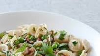 Orecchiette with Pancetta, Peas and Fresh Herbs Orecchiette with Pancetta, Peas and Fresh Herbs