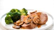Pork Tenderloin Marsala with roasted broccoli Pork Tenderloin Marsala with roasted broccoli