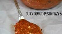 Quick Tomato Pesto Pizza Sauce Quick Tomato Pesto Pizza Sauce