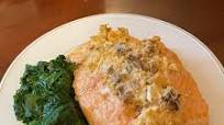 Stuffed Salmon with Shrimp and Crab Stuffed Salmon with Shrimp and Crab