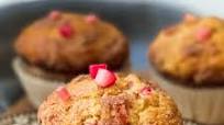 Rhubarb Muffins with Butter Cinnamon Streusel