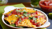 Black bean and spinach enchilada casserole Black bean and spinach enchilada casserole