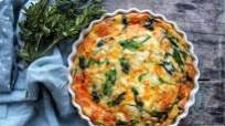 Spinach Cheddar and Feta Cheese Crustless Quiche Spinach Cheddar and Feta Cheese Crustless Quiche