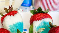 Patriotic Chocolate Dipped Strawberries Patriotic Chocolate Dipped Strawberries