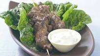 Greek-style lamb kebabs with tzatziki Greek-style lamb kebabs with tzatziki